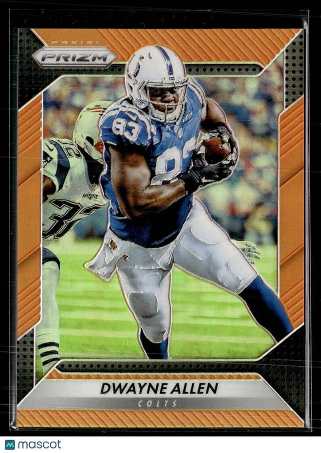 2016 PRIZM ORANGE /299 DWAYNE ALLEN COLTS