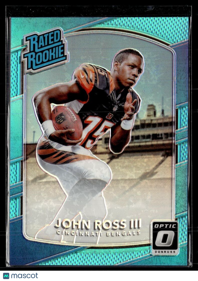 2017 OPTIC BLUE RATED ROOKIE /299 JOHN ROSS III BENGALS