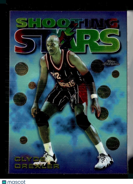 1998-99 TOPPS CHROME SHOOTING STARS CLYDE DREXLER ROCKETS