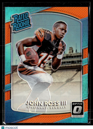 2017 OPTIC ORANGE RATED ROOKIE /199 JOHN ROSS III BENGALS