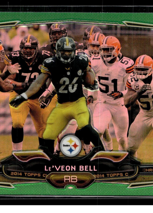 2014 TOPPS CHROME GREEN LE'VEON BELL STEELERS