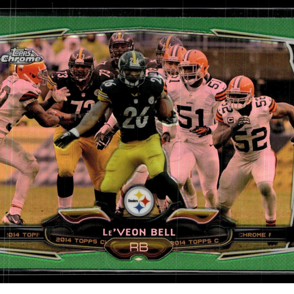 2014 TOPPS CHROME GREEN LE'VEON BELL STEELERS