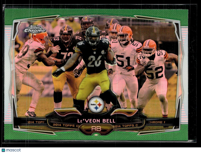 2014 TOPPS CHROME GREEN LE'VEON BELL STEELERS