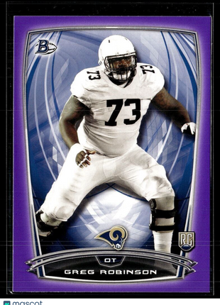 2014 BOWMAN PURPLE ROOKIE GREG ROBINSON RAMS