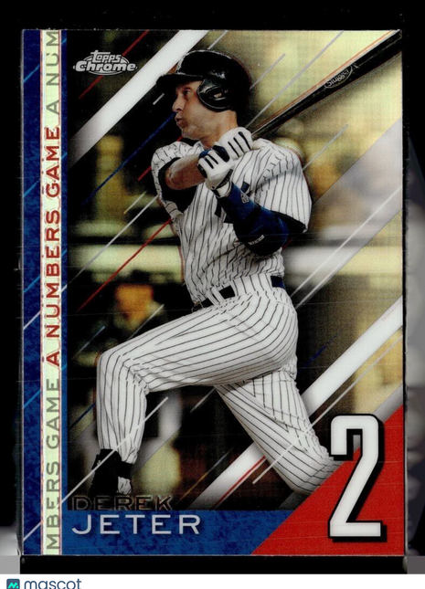 2020 TOPPS CHROME NUMBERS GAME DEREK JETER YANKEES