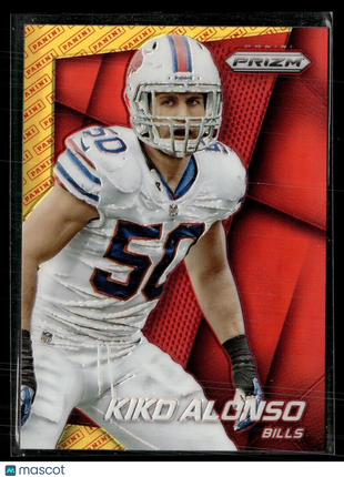 2014 PRIZM RED YELLOW PANINI LOGO KIKO ALONSO BILLS