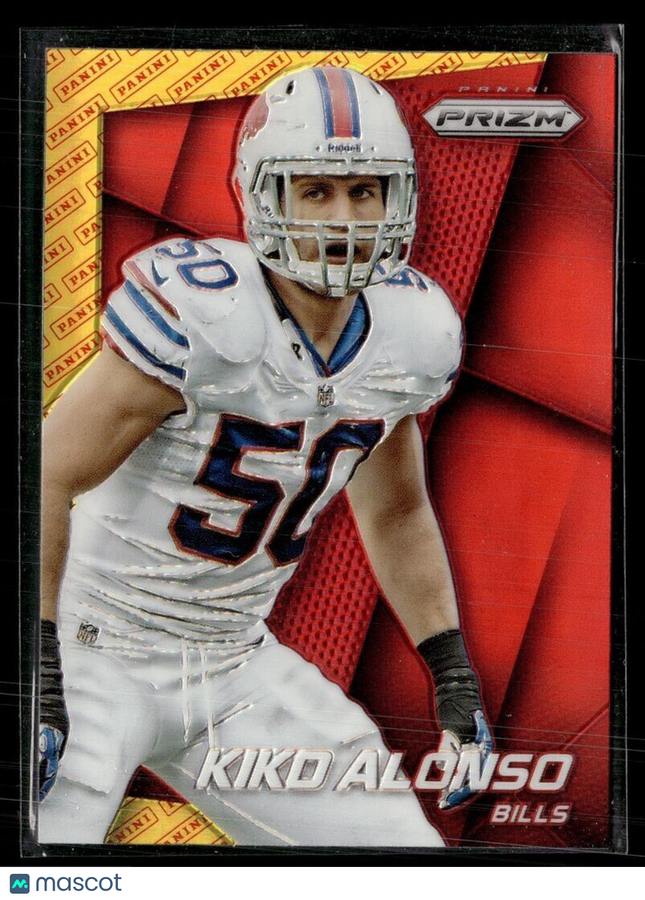 2014 PRIZM RED YELLOW PANINI LOGO KIKO ALONSO BILLS
