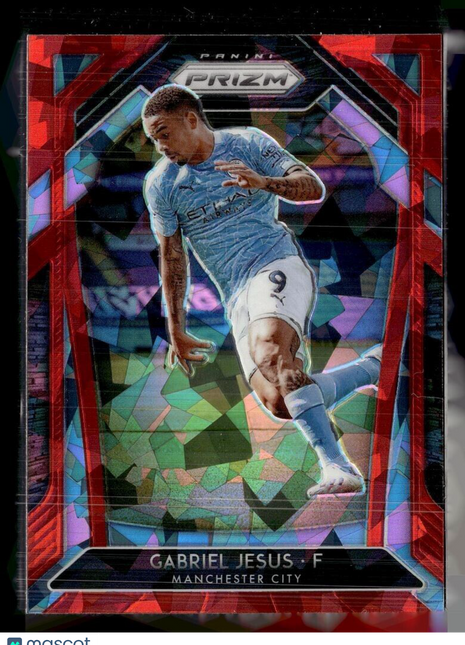 2020-21 PRIZM PL RED ICE GABRIEL JESUS MAN CITY