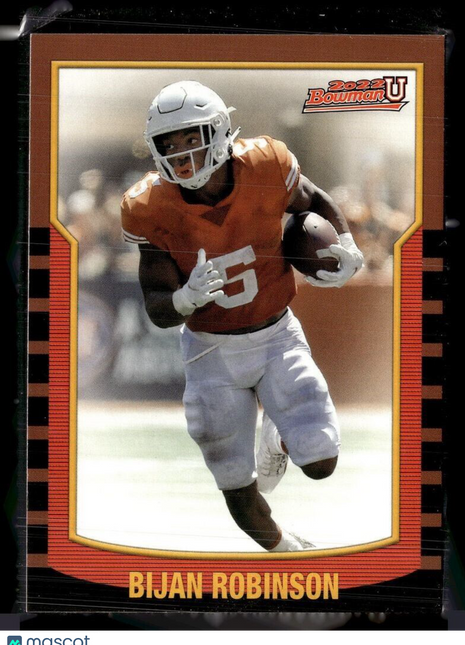 2022 BOWMAN UNIVERSITY ROOKIE BIJAN ROBINSON TEXAS