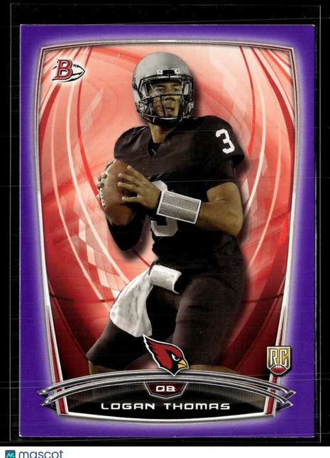 2014 BOWMAN PURPLE ROOKIE LOGAN THOMAS CARDINALS