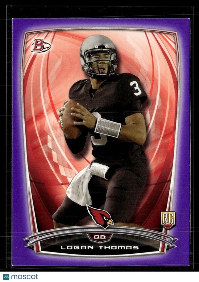 2014 BOWMAN PURPLE ROOKIE LOGAN THOMAS CARDINALS