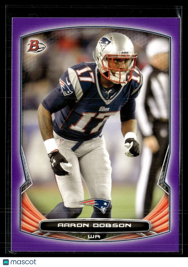 2014 BOWMAN PURPLE AARON DOBSON PATRIOTS