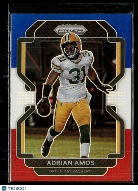 2021 PRIZM RED WHITE BLUE ADRIAN AMOS PACKERS