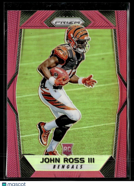 2017 PRIZM PINK ROOKIE JOHN ROSS III BENGALS