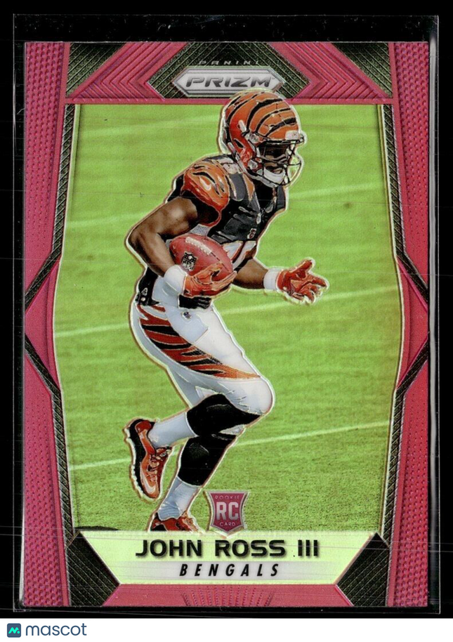 2017 PRIZM PINK ROOKIE JOHN ROSS III BENGALS