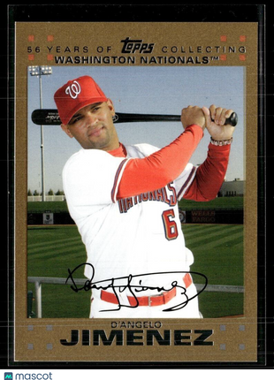 2007 TOPPS GOLD /2007 D'ANGELO JIMENEZ NATIONALS