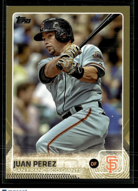2015 TOPPS GOLD /2015 JUAN PEREZ GIANTS