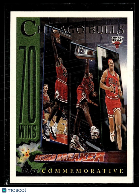 1996-97 TOPPS RECORD BREAKER 70 WINS CHICAGO BULLS MICHAEL JORDAN