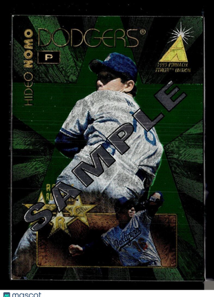 1995 PINNACLE ZENITH SAMPLE ROOKIE ROLL CALL HIDEO NOMO DODGERS