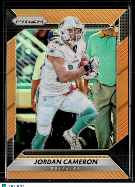 2016 PRIZM ORANGE 241/299 JORDAN CAMERON DOLPHINS