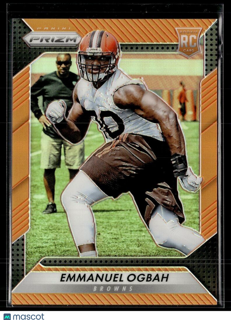 2016 PRIZM ORANGE /299 ROOKIE EMMANUEL OGBAH BROWNS