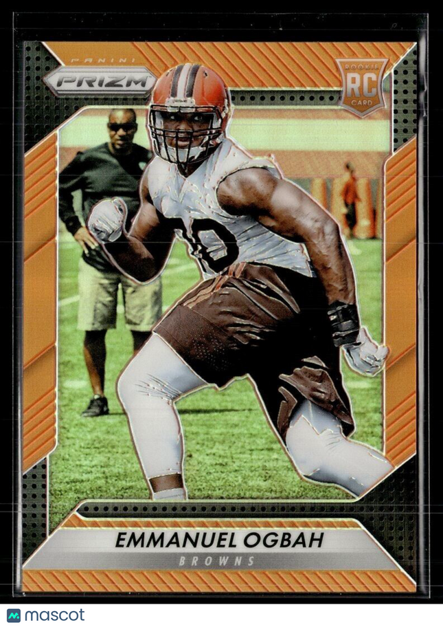 2016 PRIZM ORANGE /299 ROOKIE EMMANUEL OGBAH BROWNS
