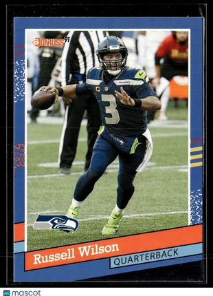 2021 DONRUSS 1991 THROWBACK RUSSELL WILSON SEAHAWKS