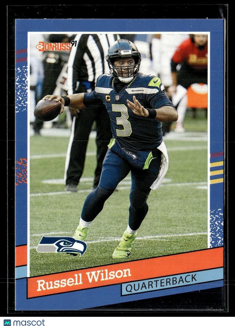 2021 DONRUSS 1991 THROWBACK RUSSELL WILSON SEAHAWKS