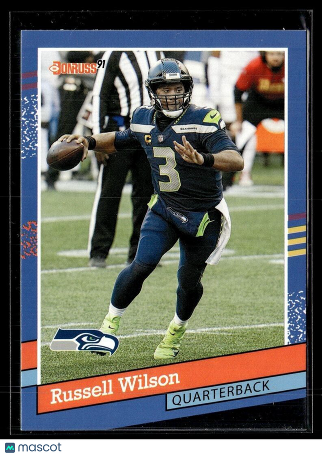 2021 DONRUSS 1991 THROWBACK RUSSELL WILSON SEAHAWKS