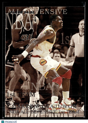 1994-95 FLEER ALL DEFENSIVE TEAM HAKEEM OLAJUWON ROCKETS