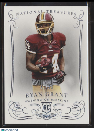 2014 NATIONAL TREASURES ROOKIE /99 RYAN GRANT REDSKINS