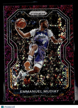 2020-21 PRIZM PURPLE FAST BREAK /75 EMMANUEL MUDIAY JAZZ