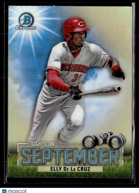 2023 BOWMAN CHROME SIGHTS ON SEPTEMBER ELLY DE LA CRUZ REDS