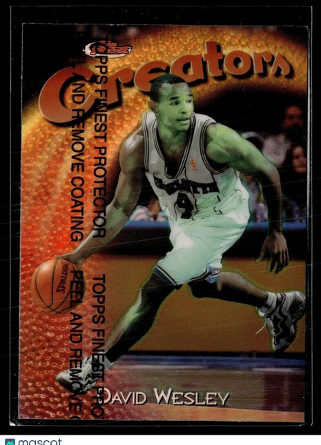 1997-98 FINEST CREATORS REFRACTOR UNPEELED DAVID WESLEY BOBCATS