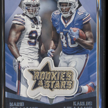 2015 ROOKIES STARS MANUFACTURED PATCH MARIO KARLOS WILLIAMS BILLS