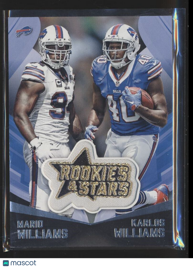 2015 ROOKIES STARS MANUFACTURED PATCH MARIO KARLOS WILLIAMS BILLS