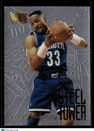 1996-97 FLEER METAL STEEL TOWER ALONZO MOURNING HORNETS