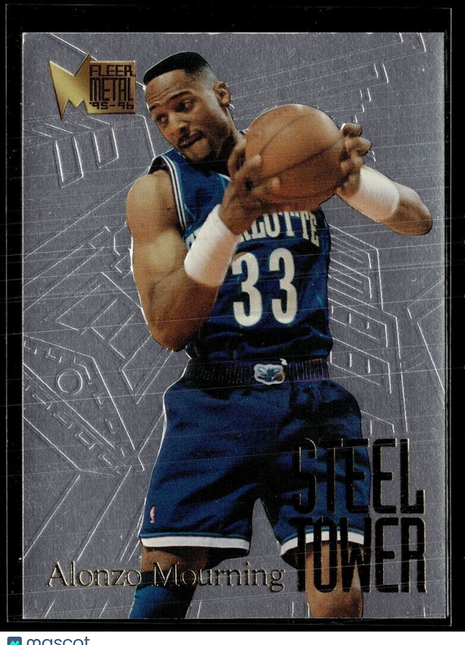 1996-97 FLEER METAL STEEL TOWER ALONZO MOURNING HORNETS