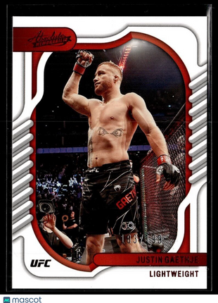 2023 CHRONICLES UFC RED ABSOLUTE /199 JUSTIN GAETHJE