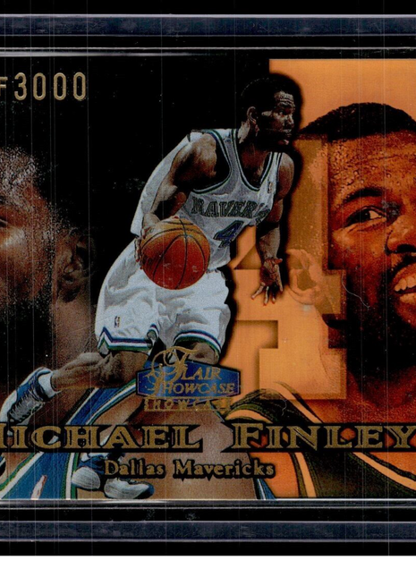 1998-99 FLAIR SHOWCASE SHOWTIME /3000 MICHAEL FINLEY MAVERICKS