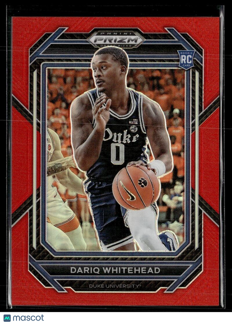 2023-24 PRIZM DRAFT RED /299 ROOKIE 25 Dariq Whitehead - Duke Blue Devils