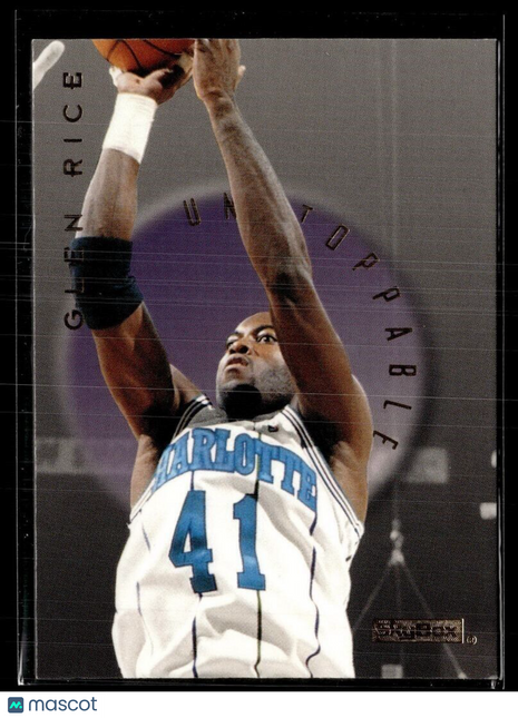 1995-96 SKYBOX UNSTOPPABLE GLEN RICE HORNETS