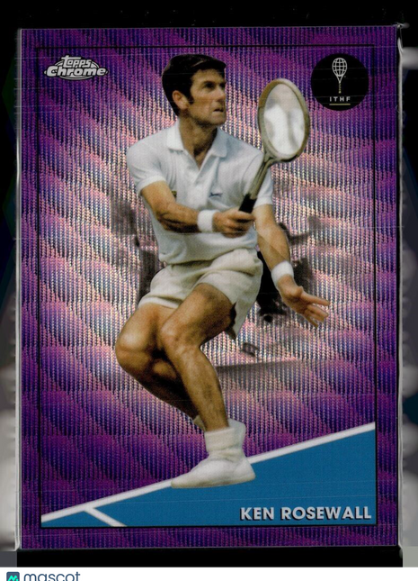 2021 TOPPS CHROME TENNIS PURPLE WAVE /199 23 Ken Rosewall