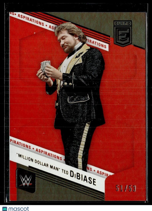 2023 WWE ELITE RED ASPIRATIONS /53 TED DIBIASE MILLION DOLLAR MAN