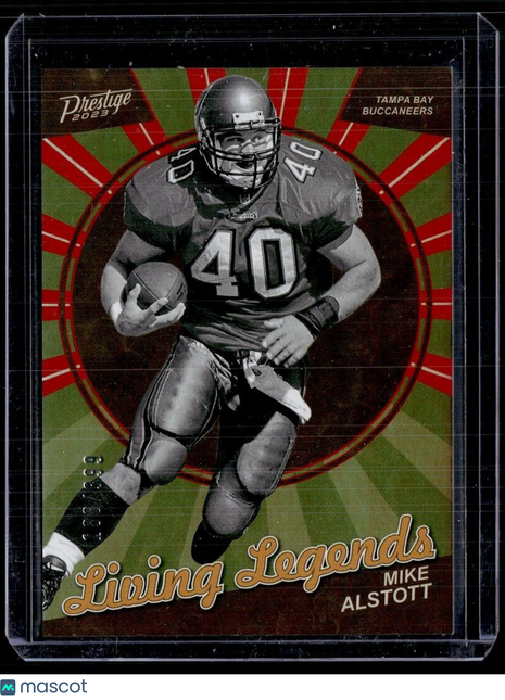 2023 PRESTIGE EMERALD /399 LIVING LEGENDS MIKE ALSTOTT BUCS