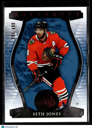 2023-24 UD ARTIFACTS RUBY /499 SETH JONES BLACKHAWKS