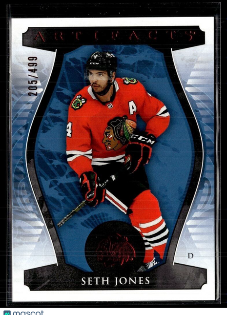 2023-24 UD ARTIFACTS RUBY /499 SETH JONES BLACKHAWKS