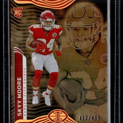 2022 ILLUSIONS BRONZE /499 ROOKIE SKYY MOORE CHIEFS