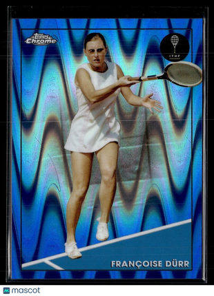 2021 TOPPS CHROME TENNIS BLUE RAYWAVE /99 21 Françoise Dürr