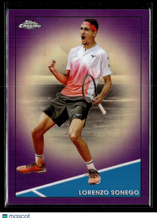 2021 TOPPS CHROME TENNIS PURPLE /199 63 Lorenzo Sonego